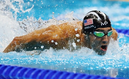 Michael Phelps Swimming