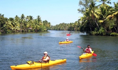 Kayaking in Kerala’s Backwaters